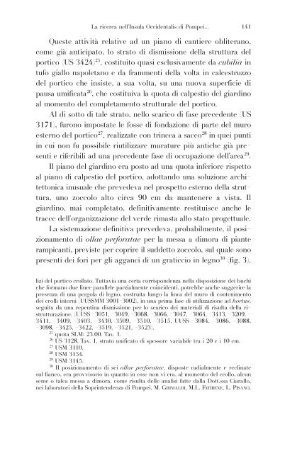 La ricerca nell'Insula Occidentalis di Pompei dell'Università Suor ...