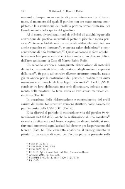 La ricerca nell'Insula Occidentalis di Pompei dell'Università Suor ...