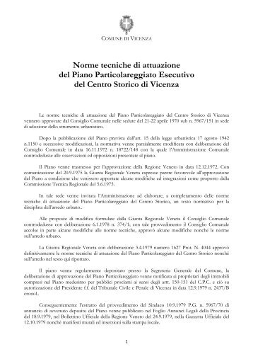 Norme tecniche di attuazione del Piano Particolareggiato Esecutivo ...