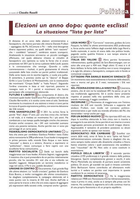 Giugno 2012 - Scarica l'edizione in PDF - Saturno Notizie