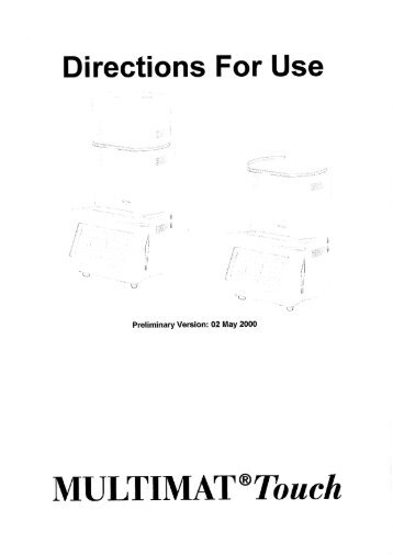 Multimat Touch Service Manual.pdf - DENTSPLY