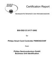 Certification Report BSI-DSZ-CC-0177-2002 - BSI - Bund.de