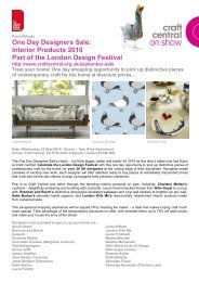 One Day Designers Sale: Interior Products 2010 Part ... - Craft Central