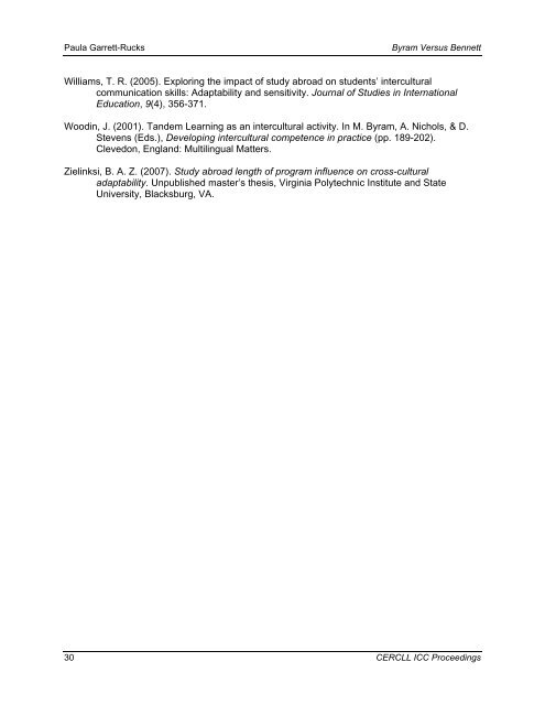 BYRAM VERSUS BENNETT: DISCREPANCIES IN THE ... - CERCLL