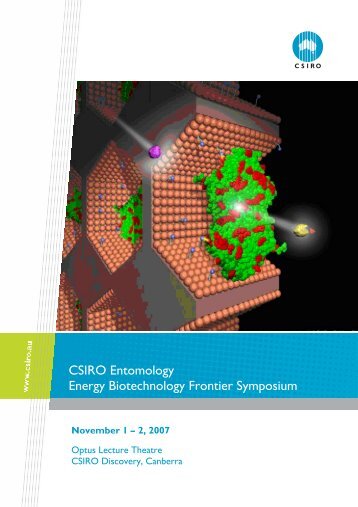 CSIRO Entomology Energy Biotechnology Frontier Symposium