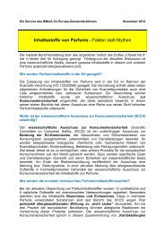 Inhaltsstoffe von Parfums - Fakten statt Mythen - Traismauer