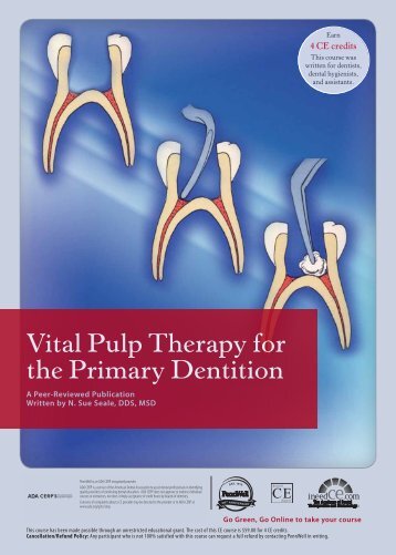 Vital Pulp Therapy for the Primary Dentition - De Vos Endo BV