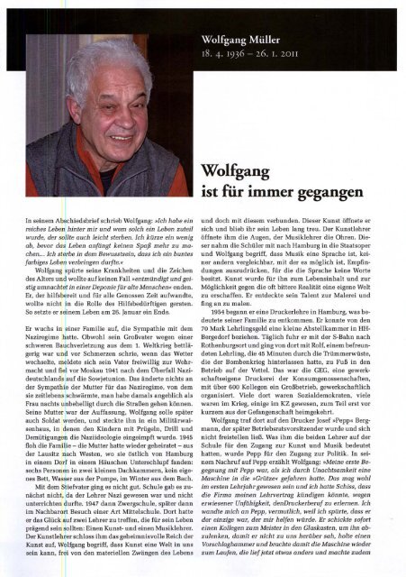 Wolfgang Müller - der Gruppe Arbeiterpolitik