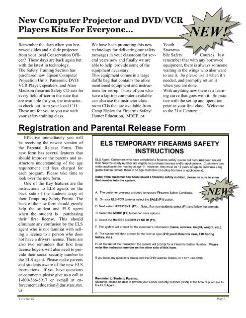 Firearms safety & hunter education news: Summer 2006 - Minnesota ...