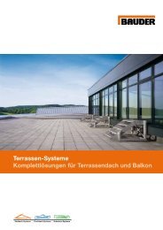 Terrassen-Systeme Komplettlösungen für Terrassendach ... - Bauder