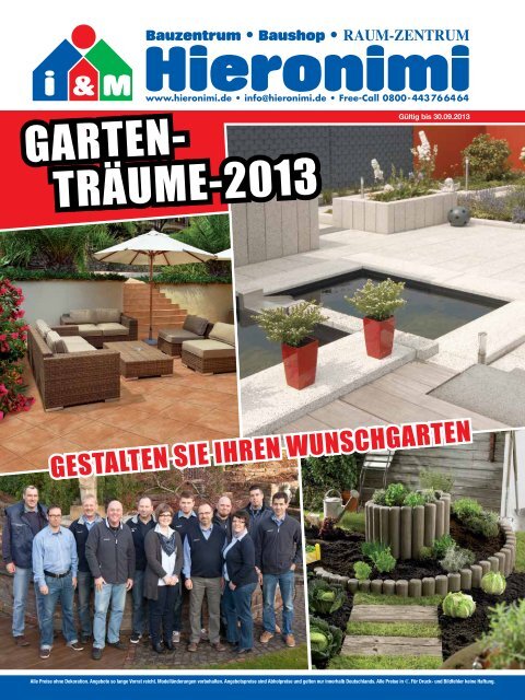 Garten-Beilage 2013 - Hieronimi.de