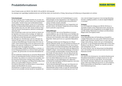 Pflasterstein-Preisliste 2013/2014 - HABA Pflastersteine