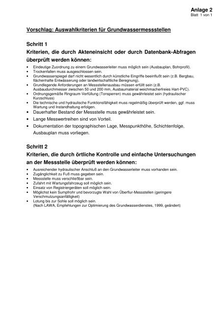 Grobkonzept Teil II, Monitoring Immissionen ... - Niedersachsen