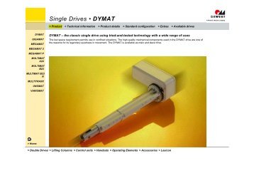 Single Drives • DYMAT - Phoenix Mecano Kft.