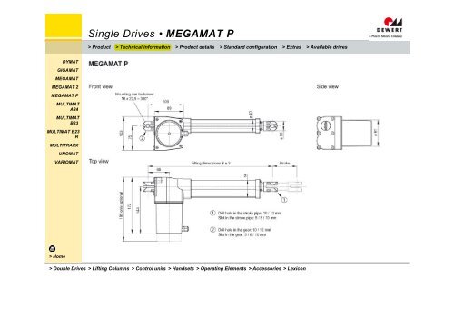 Single Drives • DYMAT - Phoenix Mecano Kft.