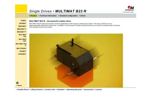 Single Drives • DYMAT - Phoenix Mecano Kft.