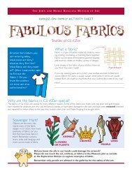 Family Activity Sheet-Ca Fabrics - Ringling Museum of Art