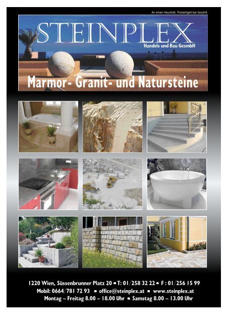 e stein p l - Steinplex, Marmor, Granit, Natursteine ...