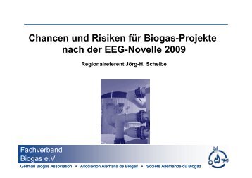 Chancen und Risiken für Biogas-Projekte nach der EEG ... - wetreu