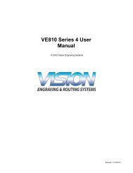 VE810 Series 4 User Manual - Vision Engraving & Routing Systems