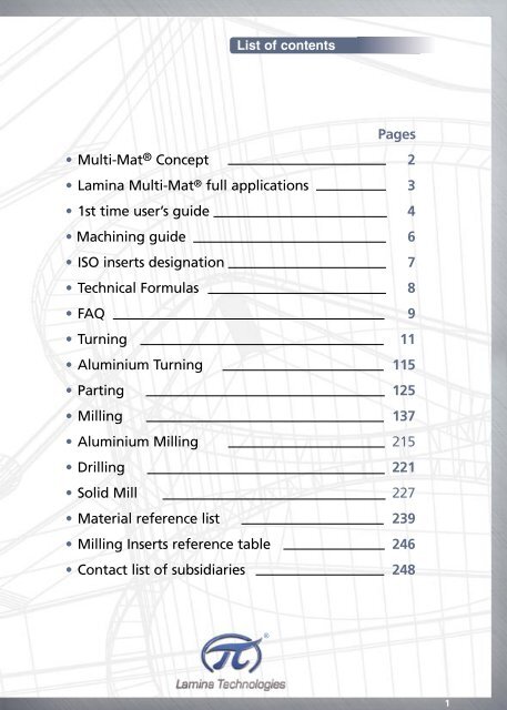 Pages • Multi-Mat® Concept • Lamina Multi-Mat® full ... - Tikontools