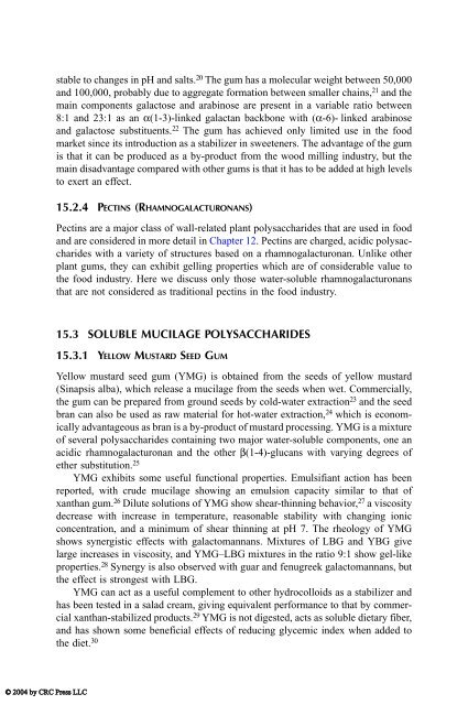 Chemical and Functional Properties of Food Saccharides