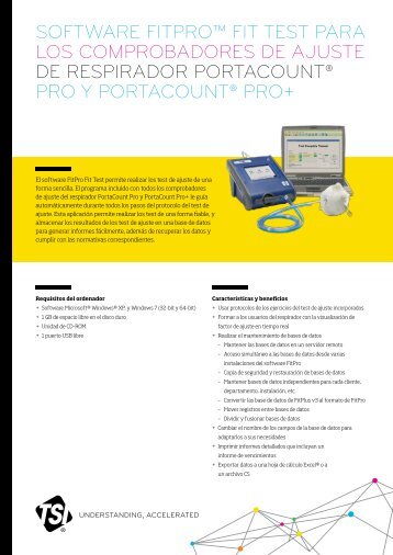 SOFTWARE FITPRO™ FIT TEST PARA LOS ... - Tsi