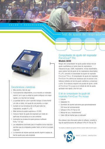 Test de ajuste del respirador - Tsi