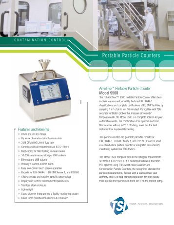 AeroTrak Portable Particle Counter Model 9500 - TSI