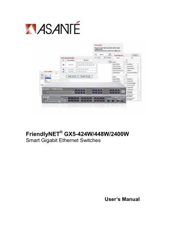 GX5-424W/448W/2400W User's Manual - Asante
