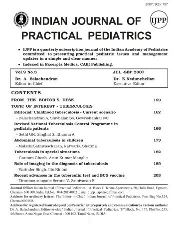 Tuberculosis - Vol. 9 No. 3 - IJPP