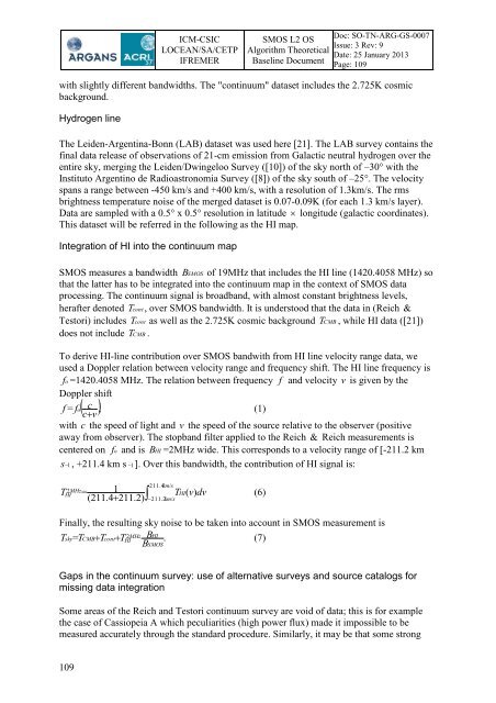 SMOS L2 OS ATBD - ARGANS