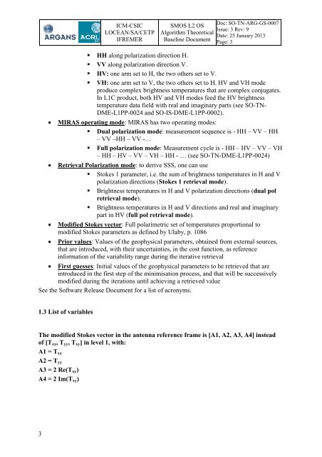 SMOS L2 OS ATBD - ARGANS