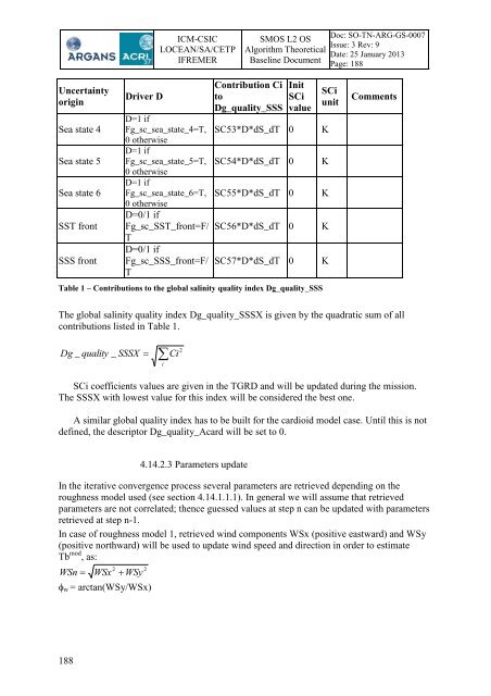 SMOS L2 OS ATBD - ARGANS