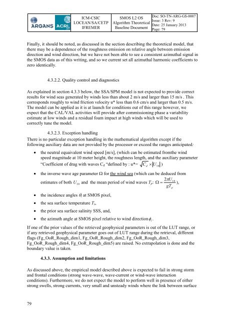 SMOS L2 OS ATBD - ARGANS