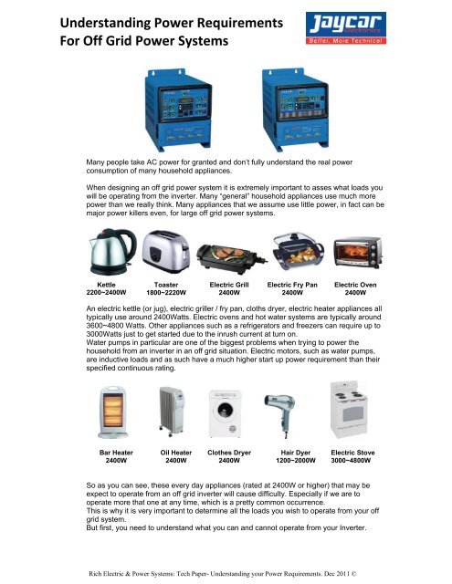 Understanding Your Power Requirements Jaycar Electronics