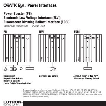 ® Power Interfaces - Lutron