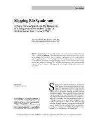 Slipping Rib Syndrome - Journal of Ultrasound in Medicine