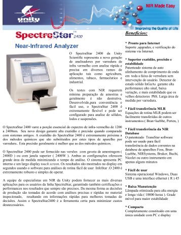 Espectrofotometro NIR Unity modelo 2400 - Instrulab