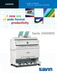 Savin 2400W Brochure