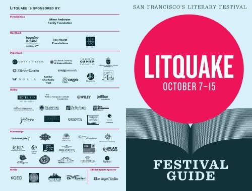 Litquake 2011 Program - Tony R. Rodriguez