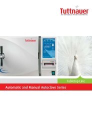 Automatic and Manual Autoclave Series - Tuttnauer