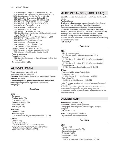 Drug Eruption and Interactions - PHARMACEUTICAL REVIEW