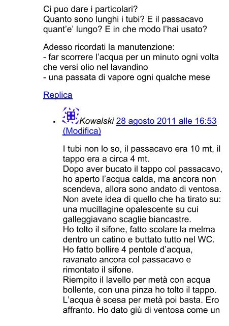 Manuale del giovane sturatore - Altervista