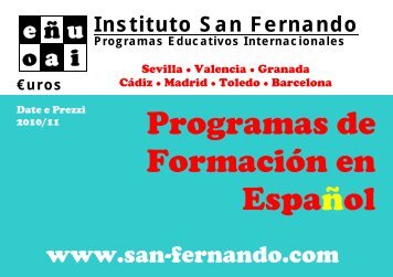 Programas de Formación en Español - Instituto San Fernando