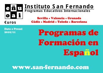 Programas de Formación en Español - Instituto San Fernando