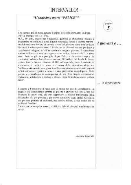 Scarica il file PDF... - Regina Margherita