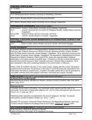 a detailed CV