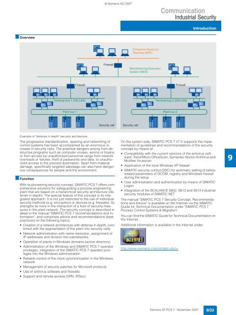 SIMATIC PCS 7 Process Control System - Siemens