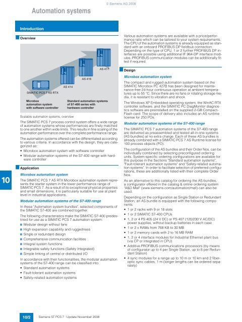 SIMATIC PCS 7 Process Control System - Siemens